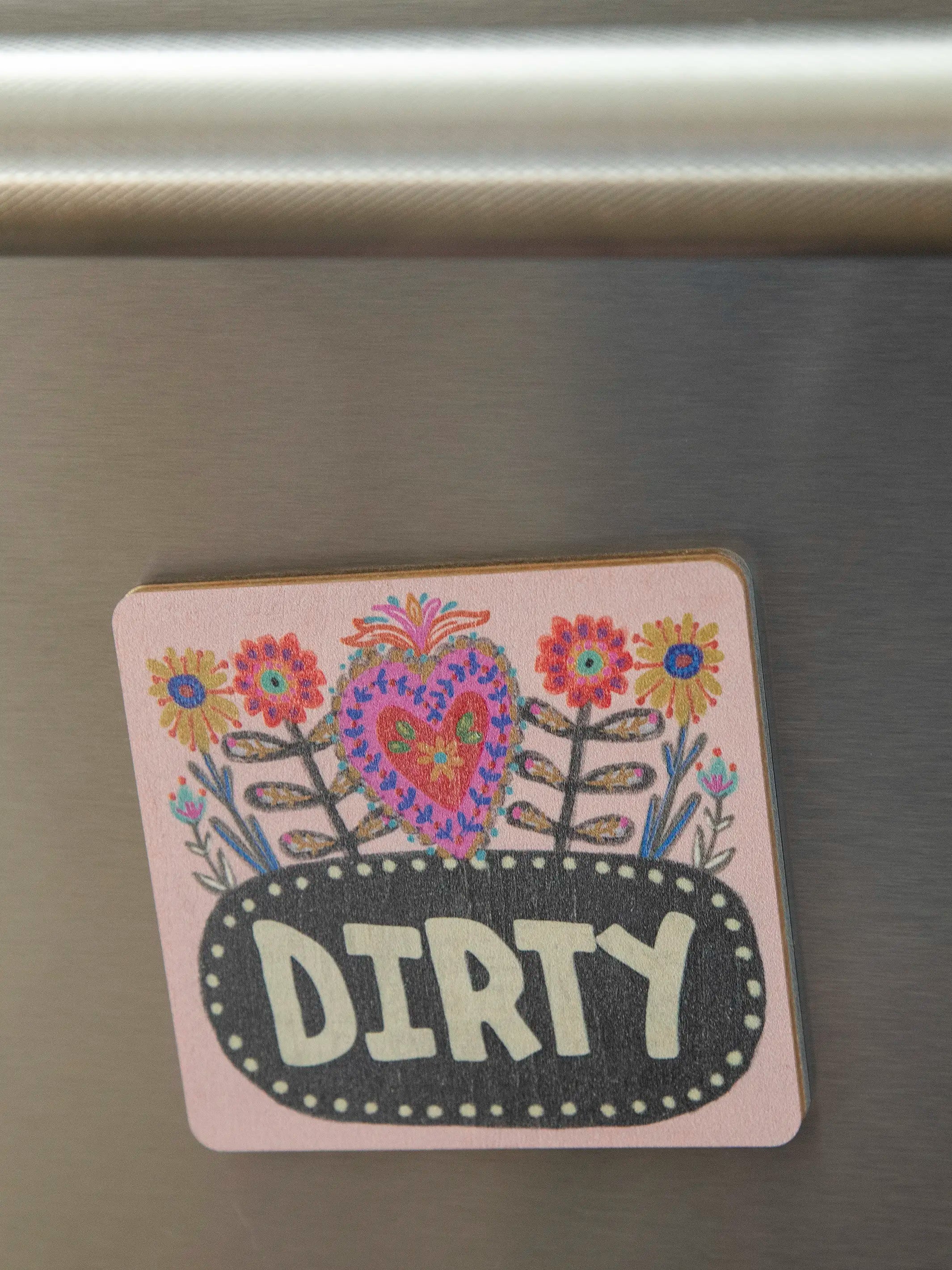 Double-sided Dishwasher Magnet - Heart