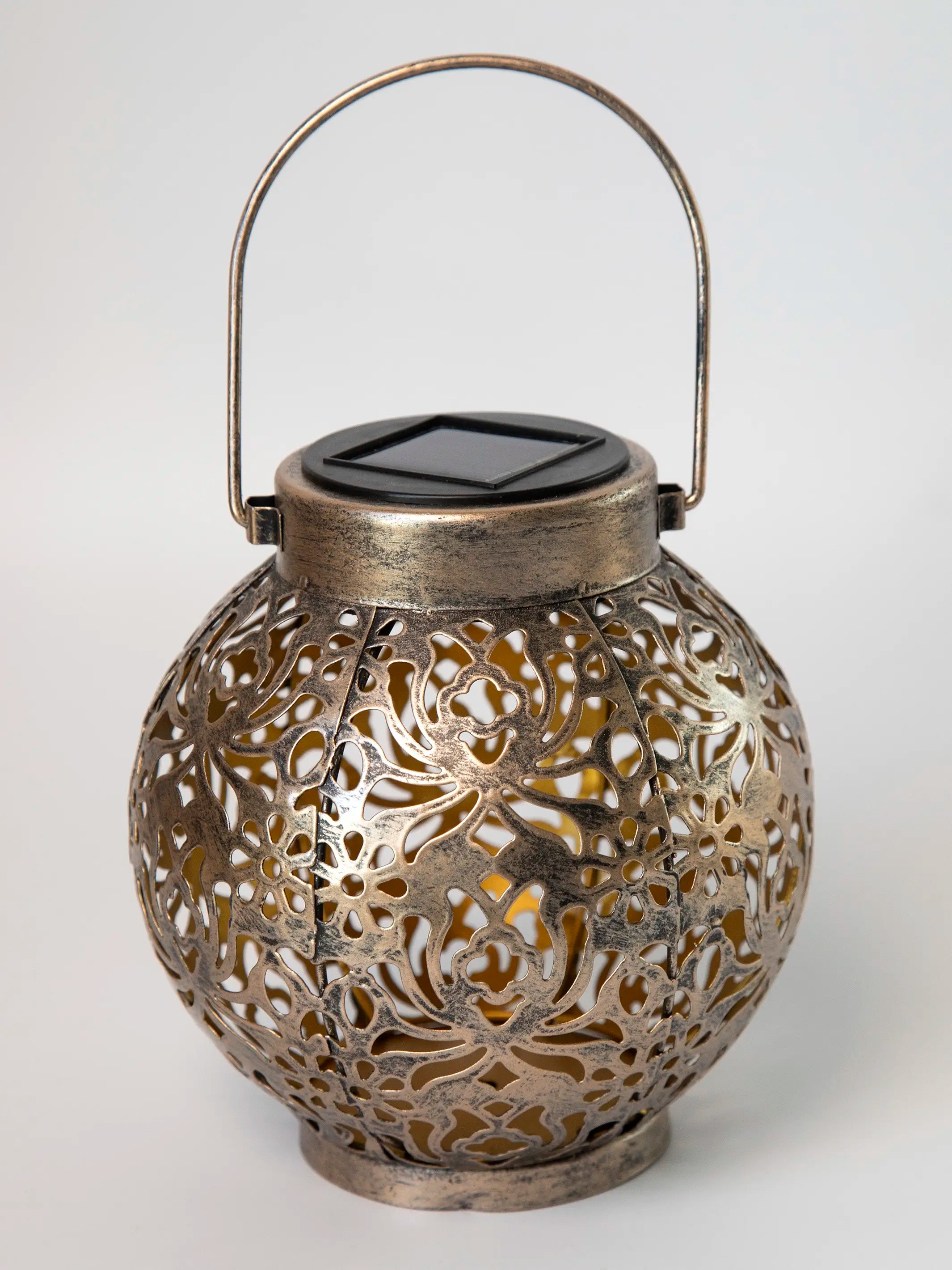 Solar Mandala Lantern - Bronze