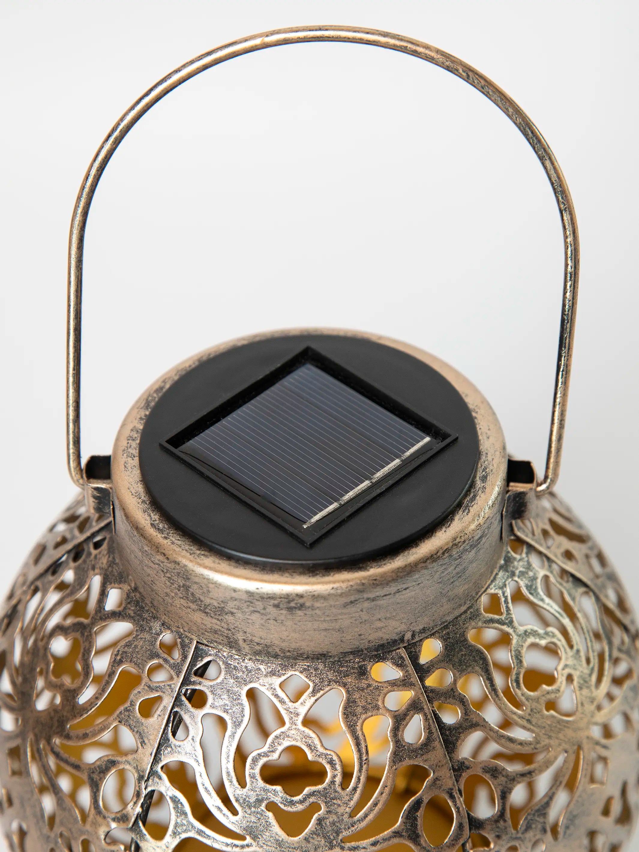 Solar Mandala Lantern - Bronze