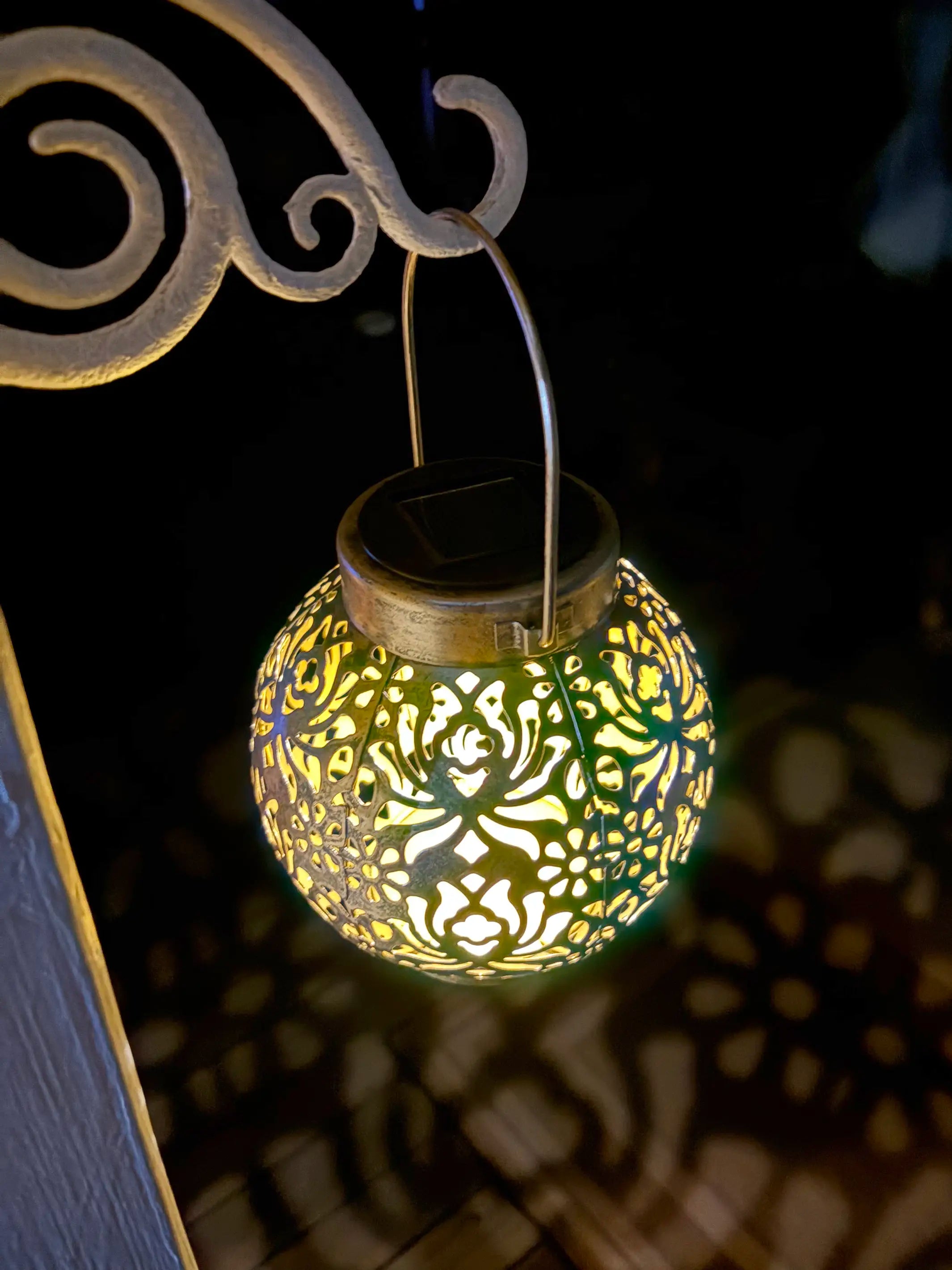 Solar Mandala Lantern - Bronze