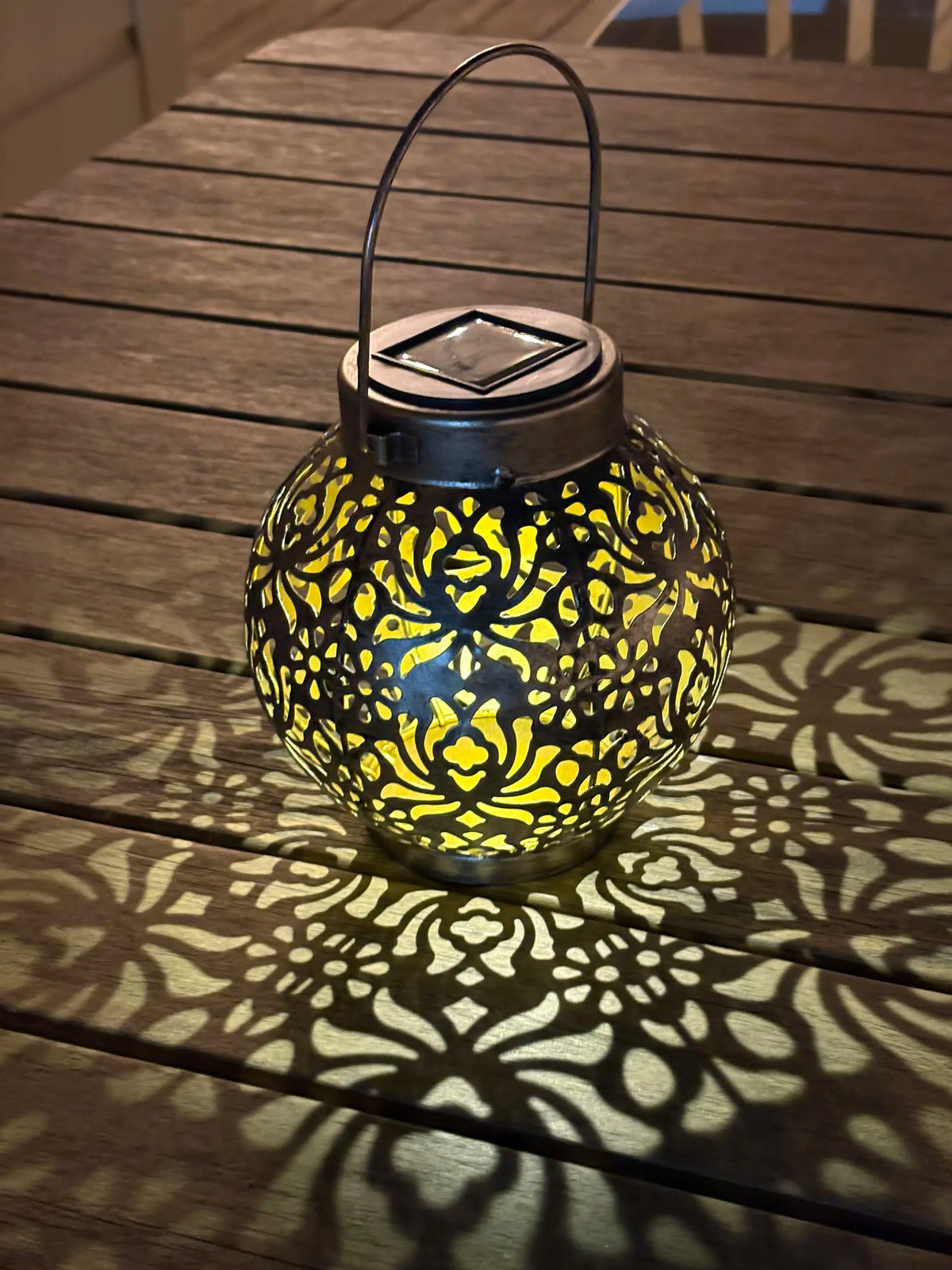 Solar Mandala Lantern - Bronze