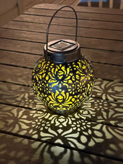 Solar Mandala Lantern - Bronze