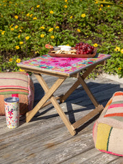 Take Anywhere Table - Pink Daisy
