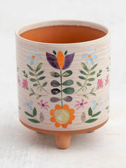 Artisan Planter - Folk Flower