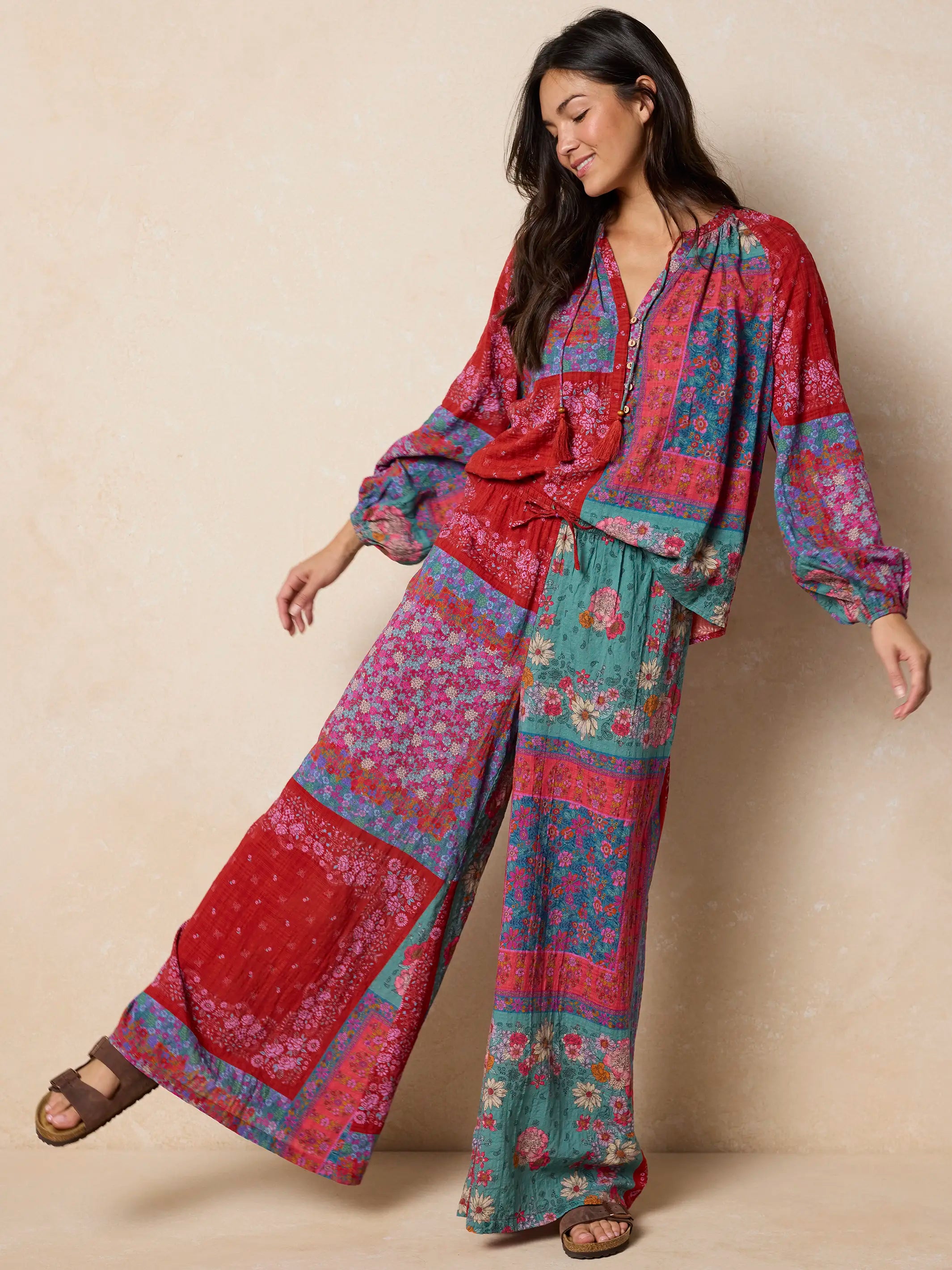 Camille Top - Jewel Positano Scarf