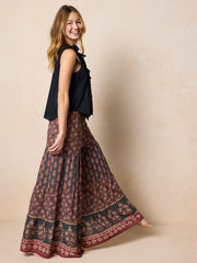 Patti Palazzo Pants - Wildflower Medallion Border