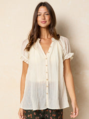 Sweetest Swing Top - Cream