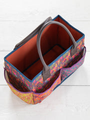 Mimi Utility Tote - Eggplant Floral