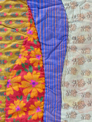 Bungalow Reversible Cotton Euro Sham - Garden Waves