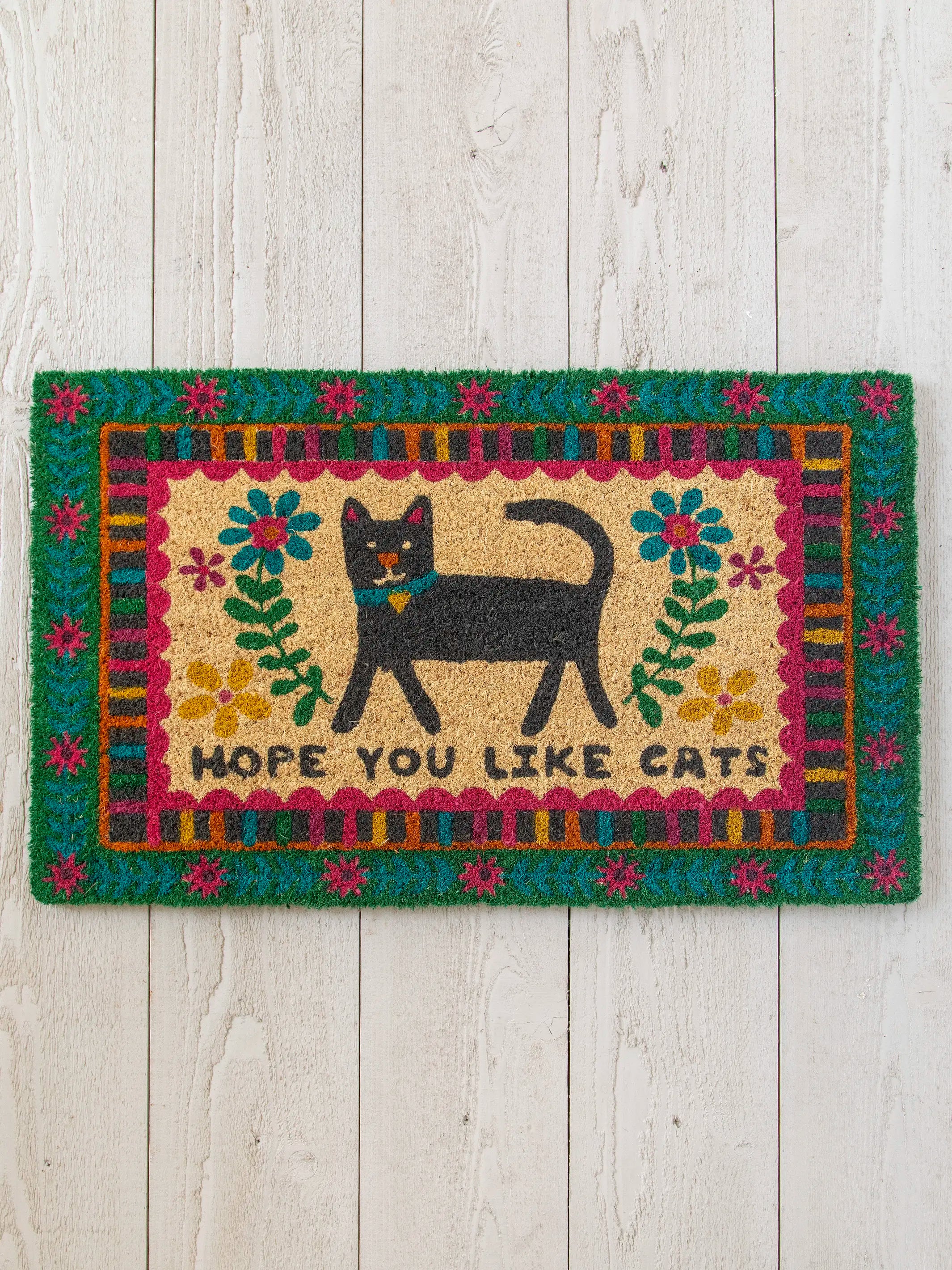 Bungalow Doormat - Hope You Like Cats