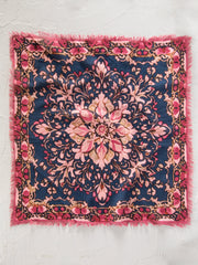 Printed Cotton Bandana - Navy