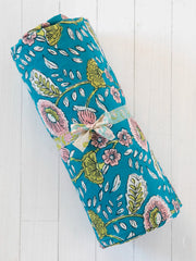 Sooo Soft Cotton Sheet Set - Blue Floral Vines