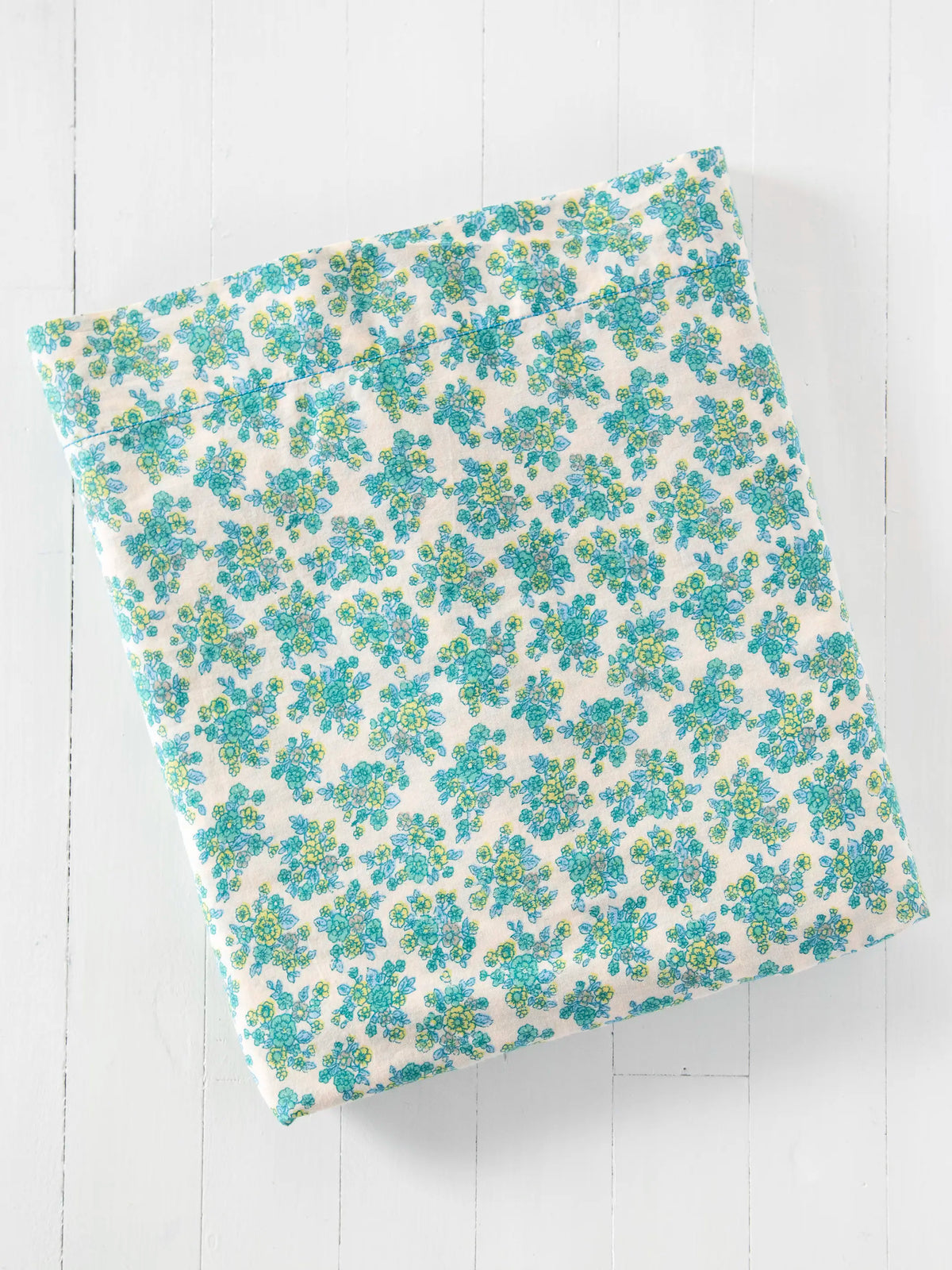 Mix & Match Cotton Flat Sheet - Cream Folk Ditsy