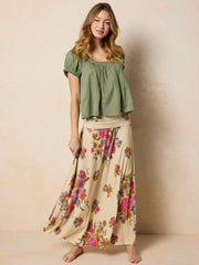 Sweet Nothings Embroidered Cotton Top - Sage