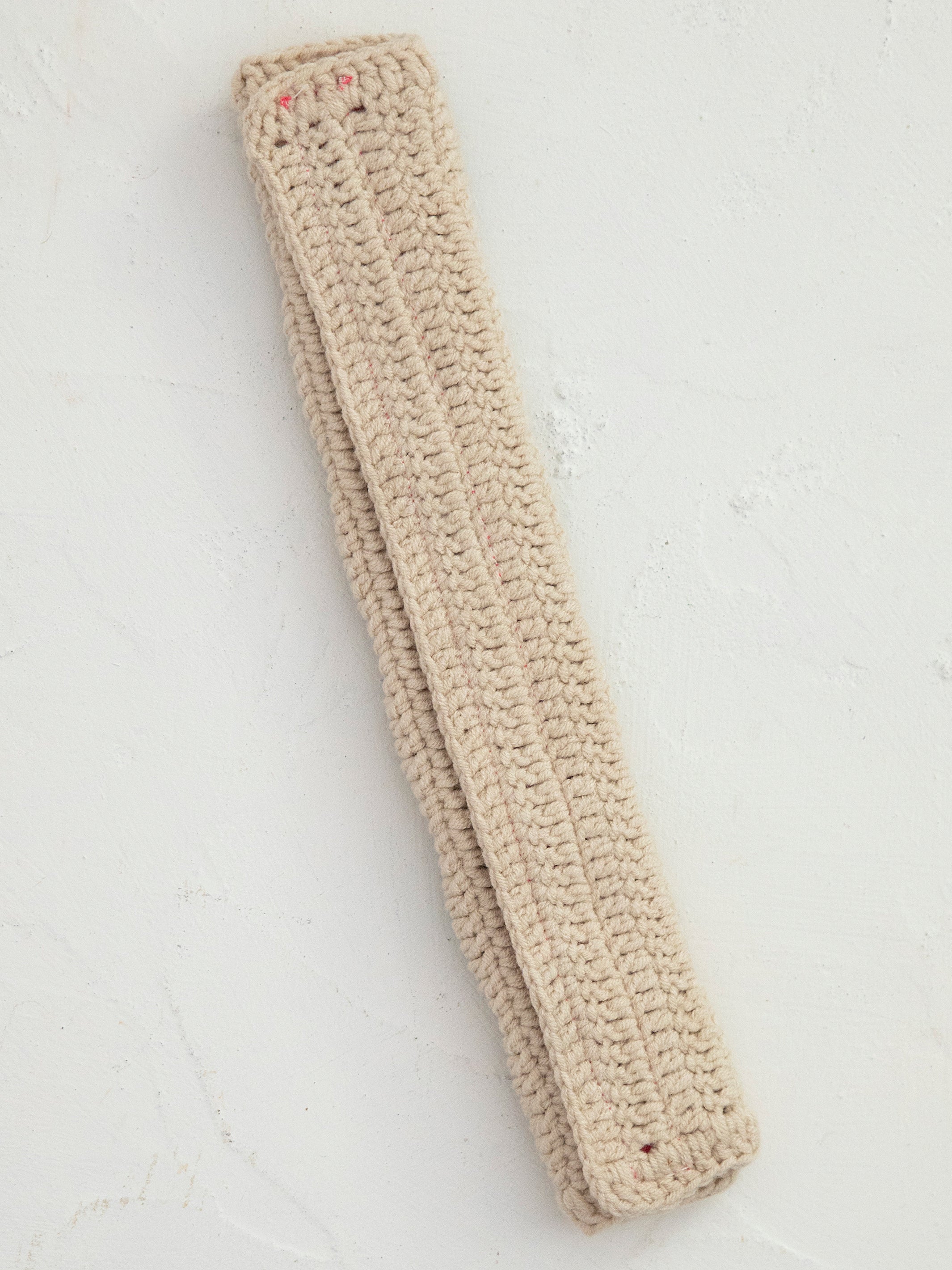 Crochet Seatbelt Cover - Cream