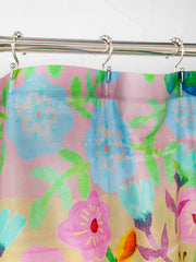 Boho Shower Curtain - Rainbow Floral