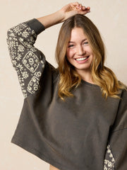 Hayden Cotton Sweatshirt - Charcoal