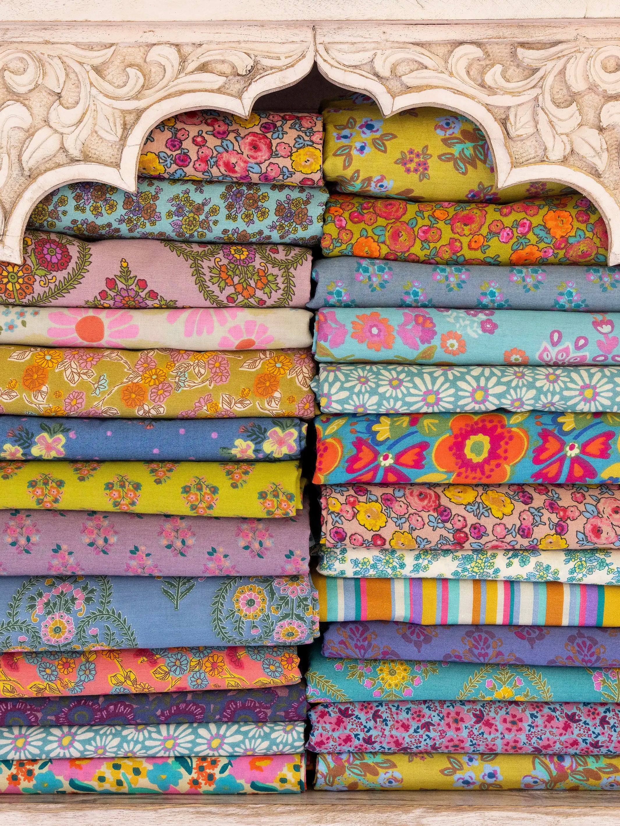 Mix & Match Cotton Fitted Sheet - Teal Willow Medallion