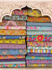 Mix & Match Cotton Fitted Sheet - Teal Willow Medallion