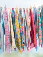 Mix & Match Cotton Flat Sheet - Blue Maia