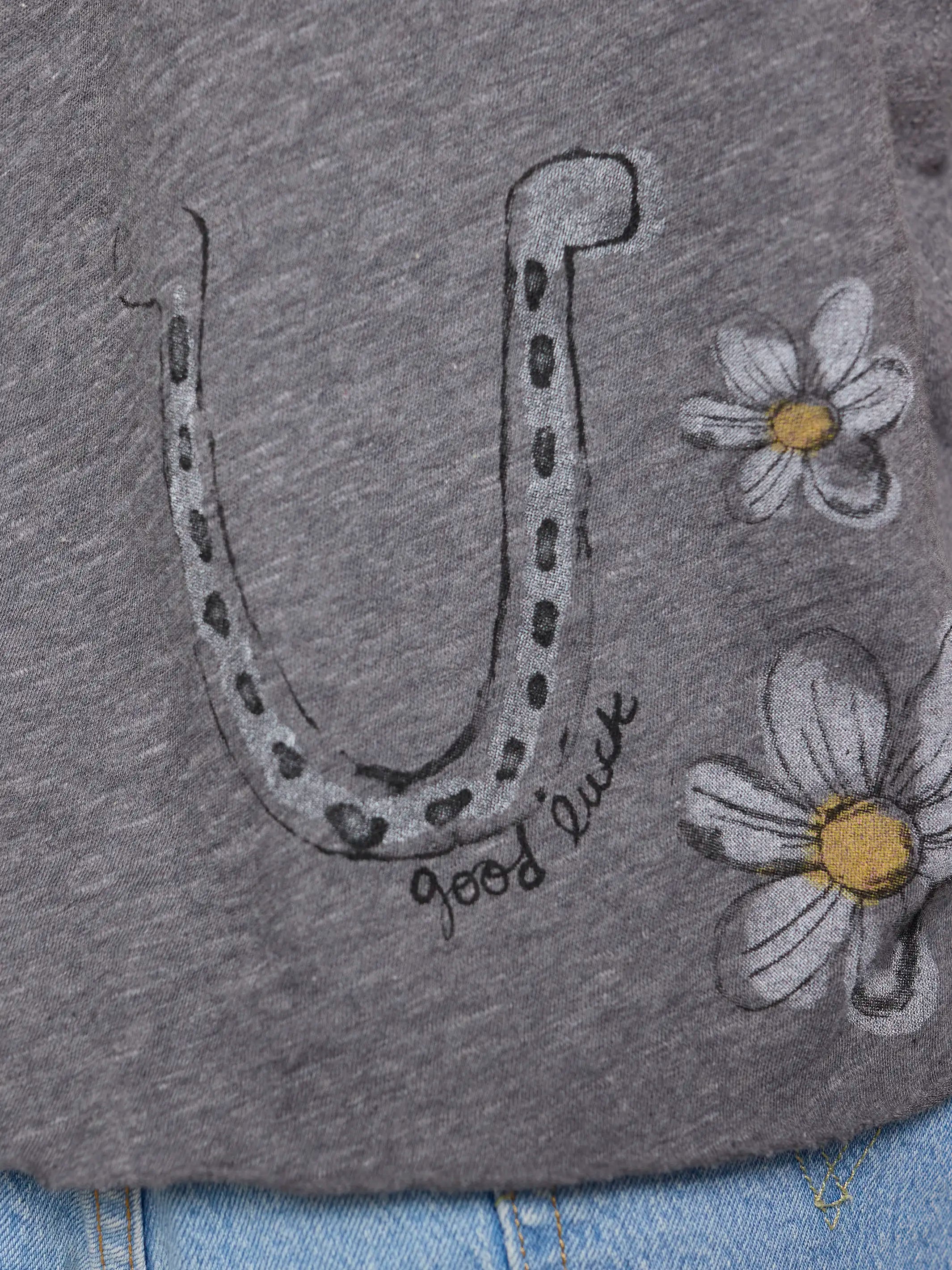 Aidan Cotton Tee - Charcoal