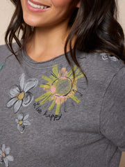 Aidan Cotton Tee - Charcoal