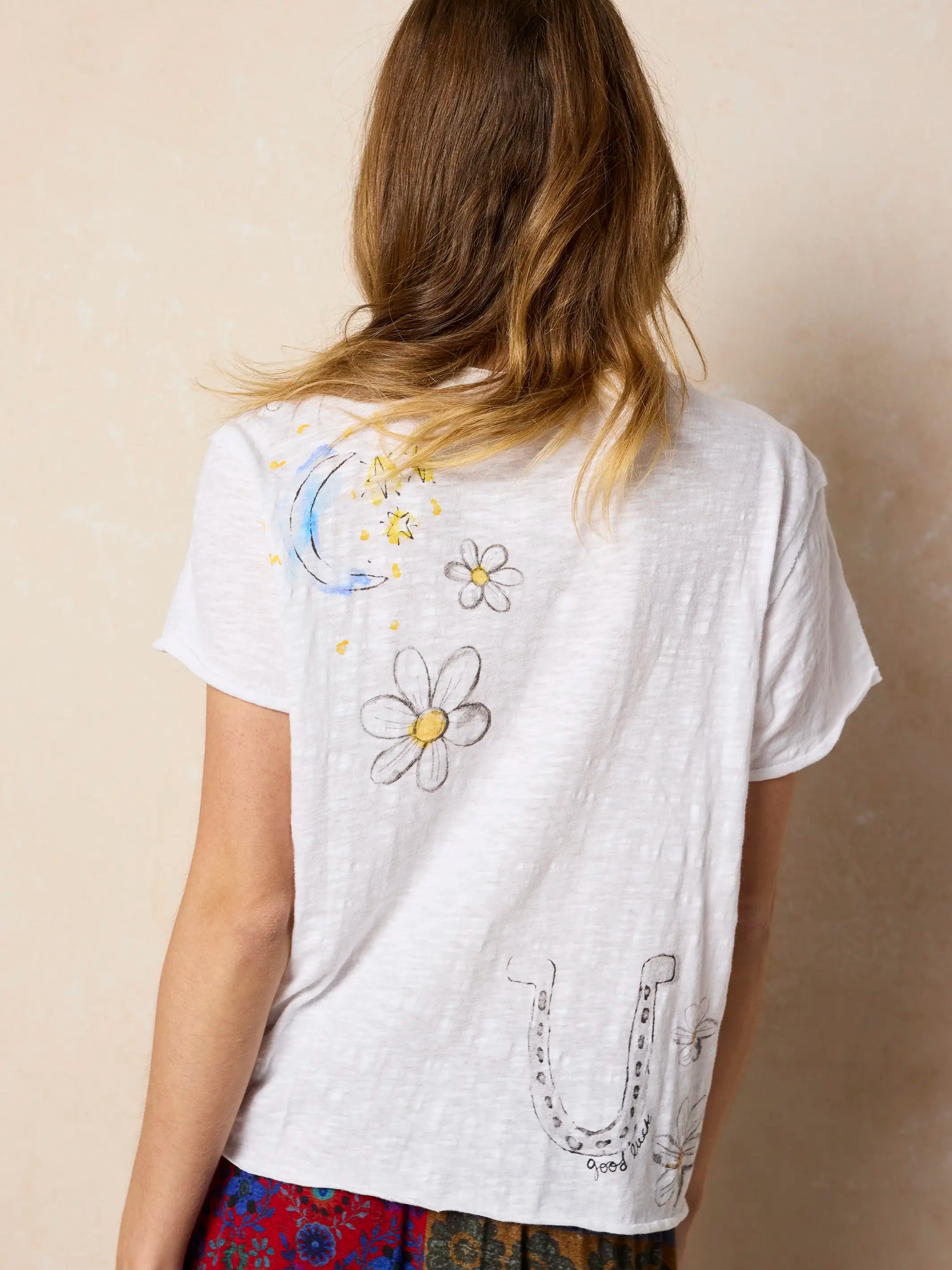 Aidan Cotton Tee - White