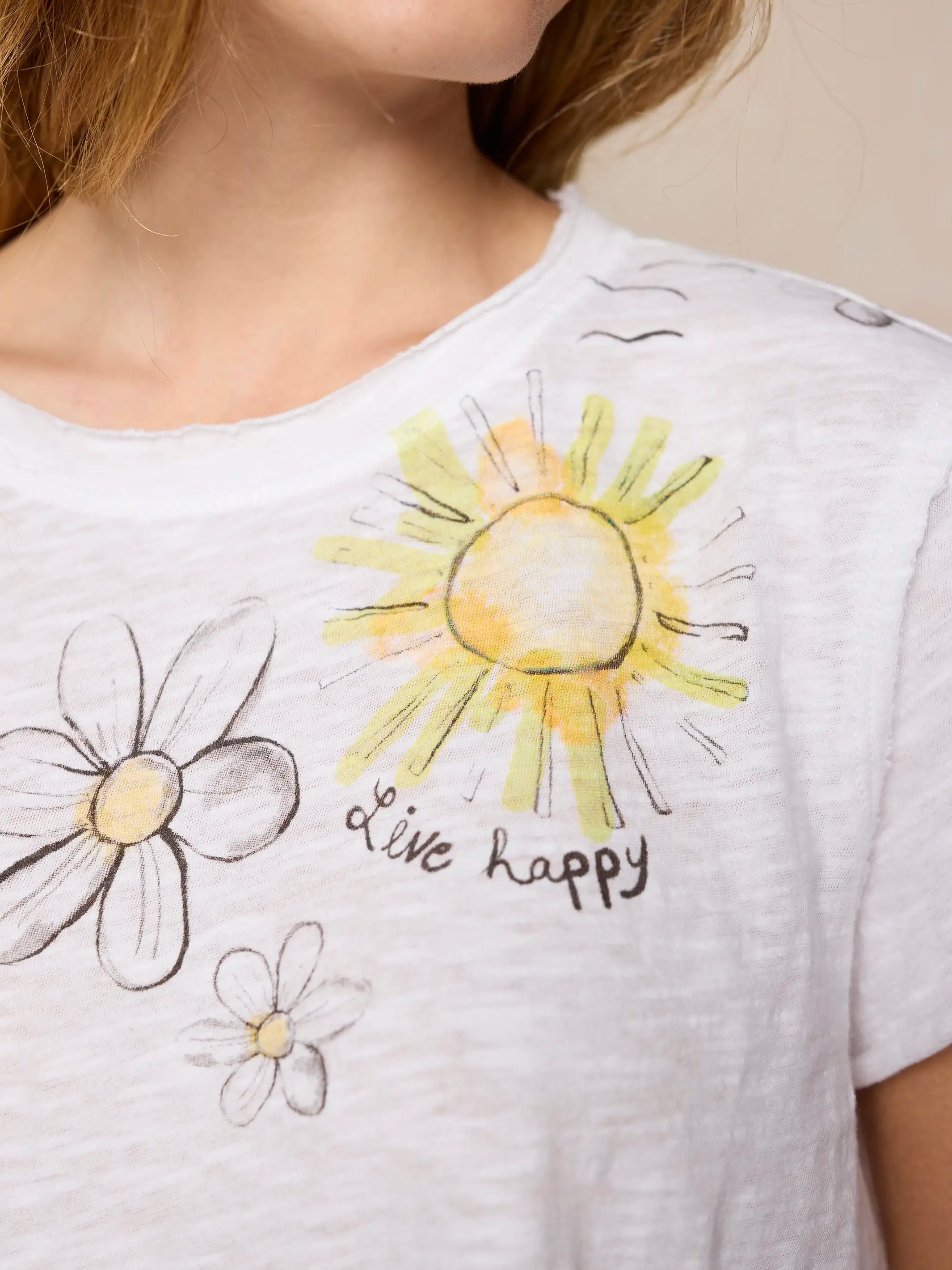 Aidan Cotton Tee - White