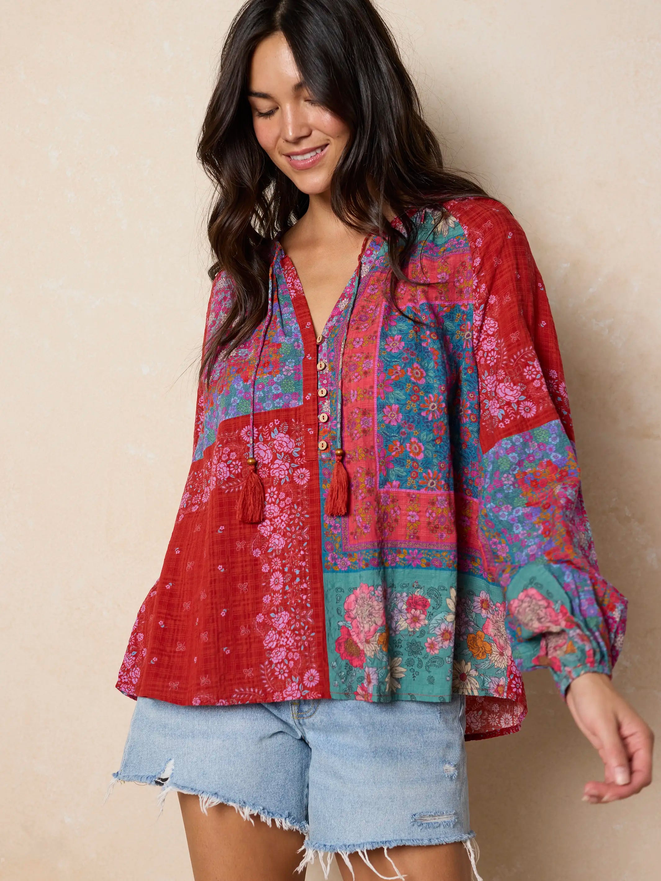 Camille Top - Jewel Positano Scarf