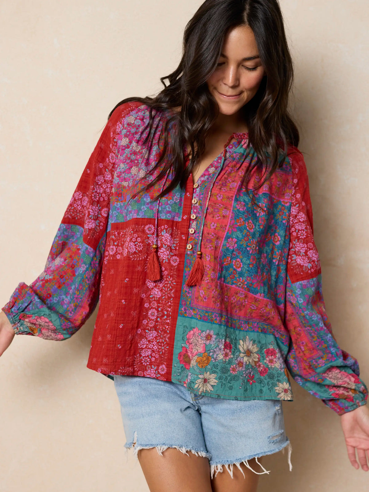 Camille Top - Jewel Positano Scarf