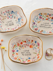 Antiqued Trinket Bowl - Sister