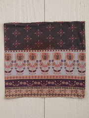 Half Boho Bandeau® Headband - Mocha Tulips